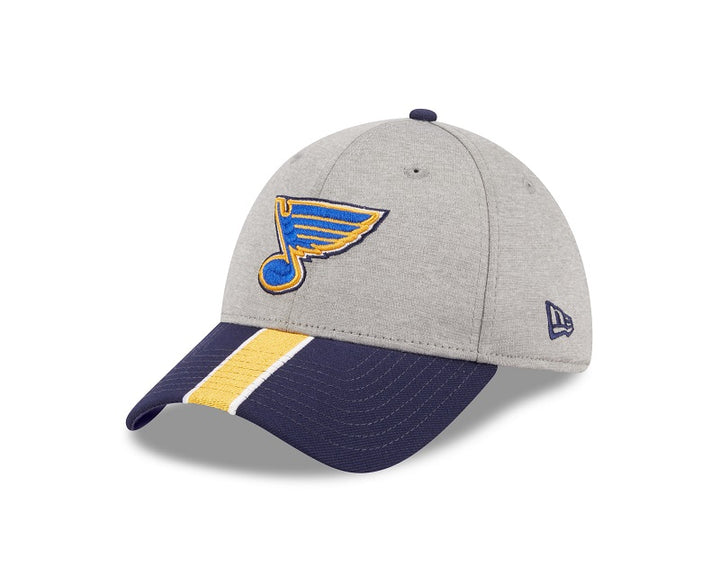 ST. LOUIS BLUES NEW ERA 3930 NOTE PIPE FLEXFIT - GREY/NAVY Hat New Era   