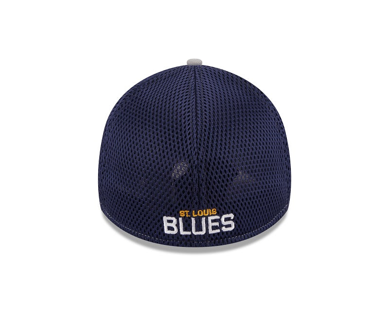 ST. LOUIS BLUES NEW ERA 3930 NOTE STRIPE FLEXFIT - GREY/NAVY