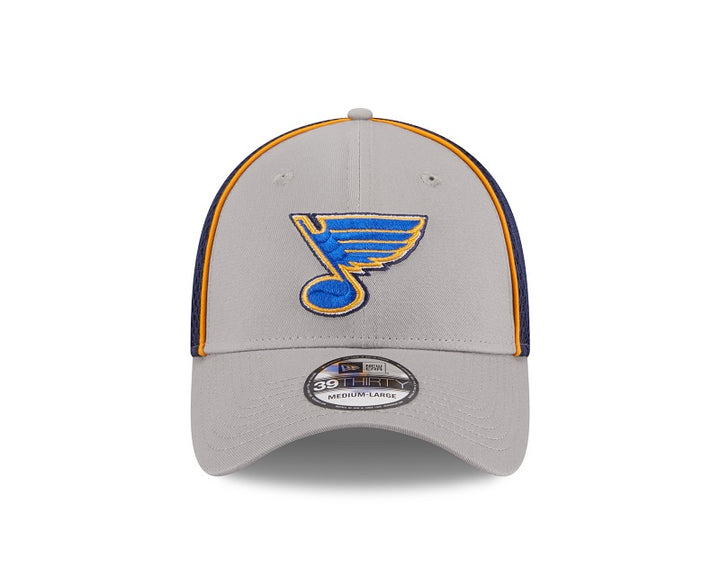 ST. LOUIS BLUES NEW ERA 3930 NOTE STRIPE FLEXFIT - GREY/NAVY