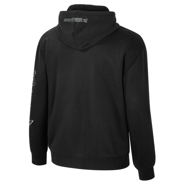 ST. LOUIS BLUES STADIUM ESSENTIALS NOTE LOGO ELEMENTIZED BURST HOODIE – BLACK Hoodie Stadium Essentials