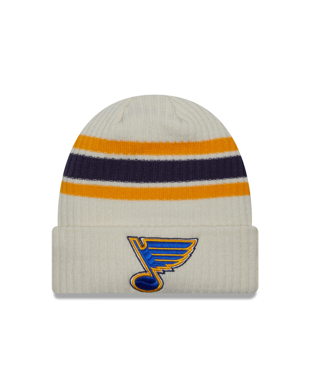 ST. LOUIS BLUES NEW ERA STRIPED KNIT HAT - CREAM Hat New Era   