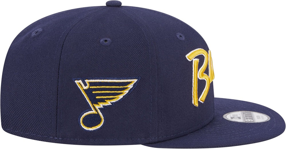 ST. LOUIS BLUES NEW ERA 9FIFTY YOUTH SNAPBACK HAT ADJ - NAVY Hat New Era   