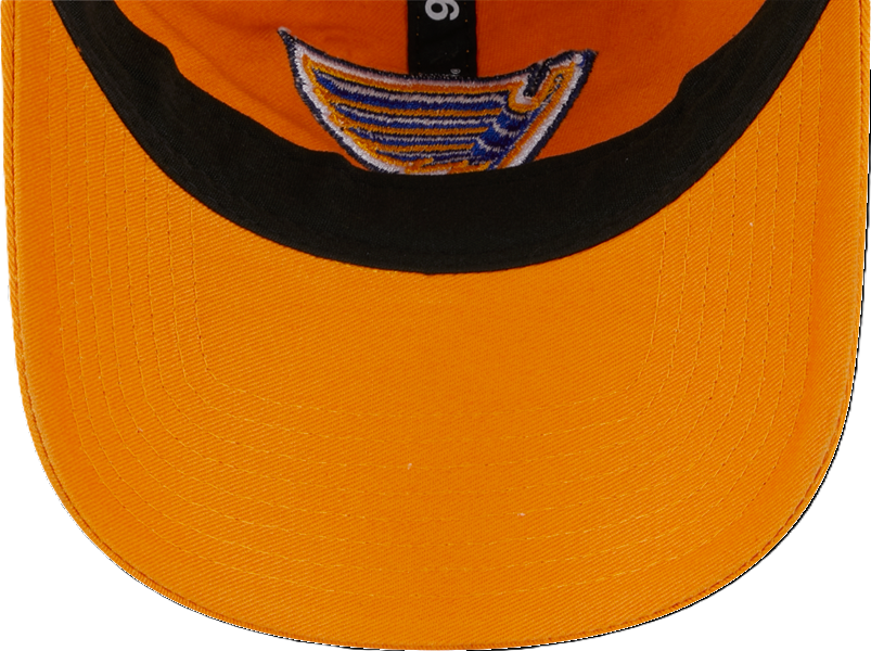 ST. LOUIS BLUES NEW ERA 9TWENTY WOMEN'S NOTE LOGO ADJUSTABLE HAT - GOLD Adjustable Cap New Era