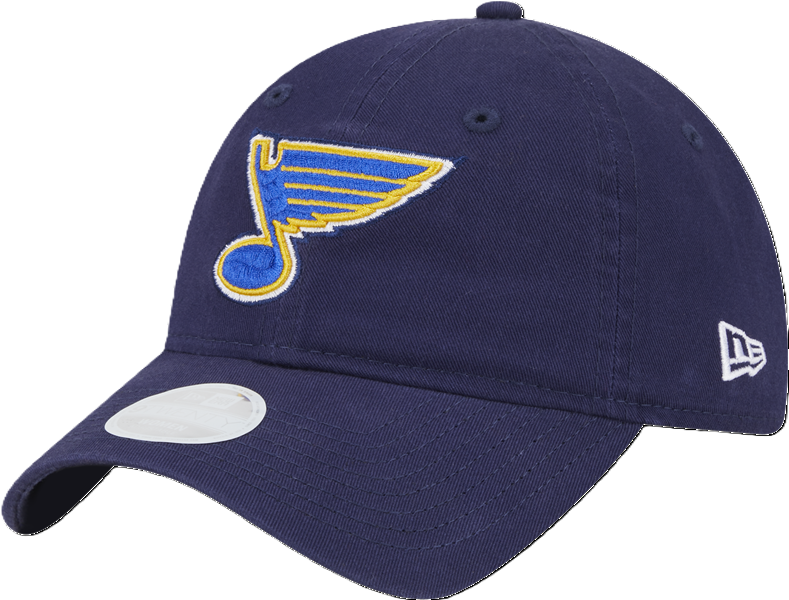 ST. LOUIS BLUES NEW ERA 9TWENTY WOMEN'S NOTE LOGO ADJUSTABLE HAT - NAVY Adjustable Cap New Era