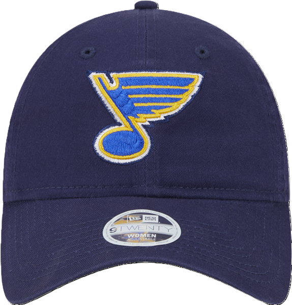 ST. LOUIS BLUES NEW ERA 9TWENTY WOMEN'S NOTE LOGO ADJUSTABLE HAT - NAVY Adjustable Cap New Era
