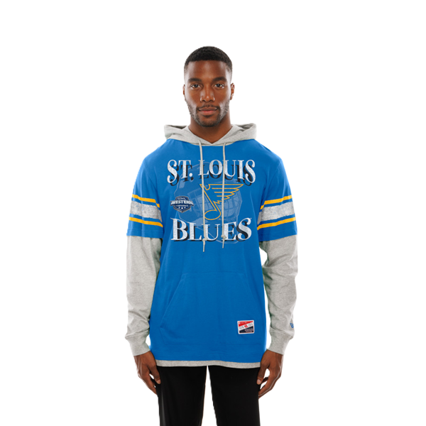 ST. LOUIS BLUES NEW ERA TWOFER HOODIE - BLUE Hoodie New Era