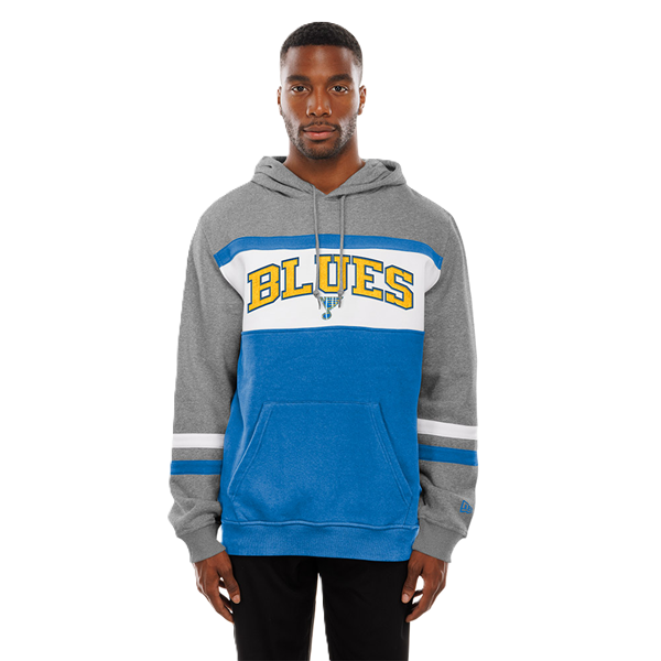 ST. LOUIS BLUES NEW ERA STRIPED HOODIE - GREY Hoodie New Era