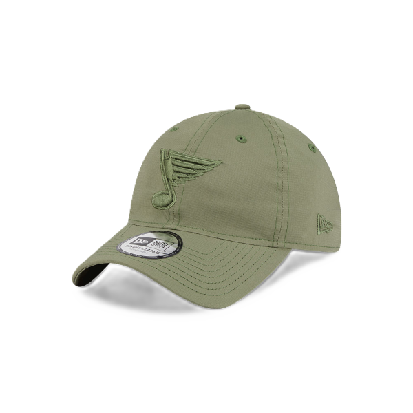 ST. LOUIS BLUES NEW ERA CC RIPSTOP 25070 CLIPBACK - GREEN Adjustable Cap New Era