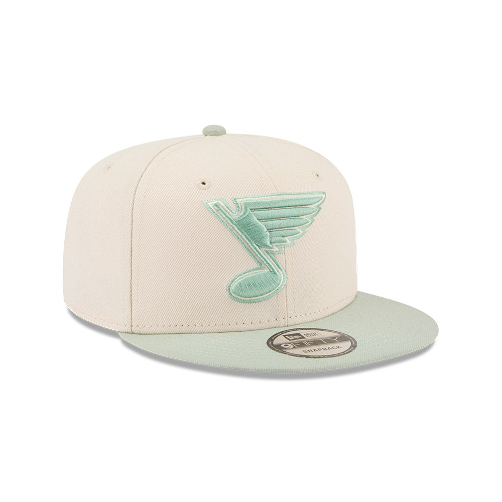 ST. LOUIS BLUES NEW ERA 9FIFTY BLUE NOTE FLAT BILL - CREAM/GREEN