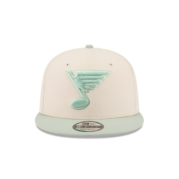 ST. LOUIS BLUES NEW ERA 9FIFTY BLUE NOTE FLAT BILL - CREAM/GREEN