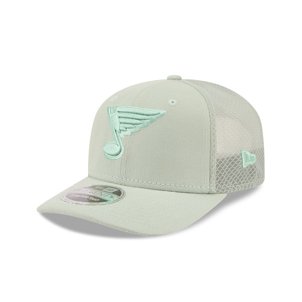 ST. LOUIS BLUES NEW ERA 9SEVENTY BLUE NOTE TRUCKER - GREEN