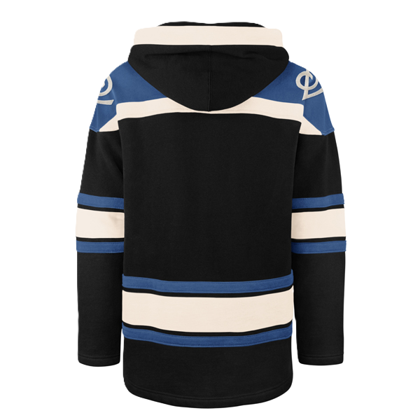 ST. LOUIS BLUES '47 BRAND NOTE LOGO SUPERIOR LACER HOODIE - BLACK/BLUE