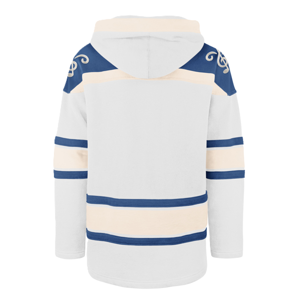 ST. LOUIS BLUES '47 BRAND NOT LOGO SUPERIOR LACER HOODIE - WHITE