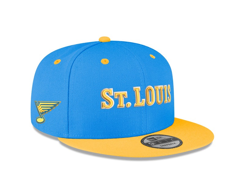 ST. LOUIS BLUES NEW ERA 9FIFTY WINTER CLASSIC SNAPBACK HAT - AIR FORCE BLUE Hat New Era   