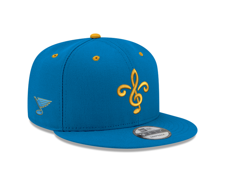 ST. LOUIS BLUES 9FIFTY FLEUR-DE-LIS LOGO SNAPBACK - BLUE Hat New Era
