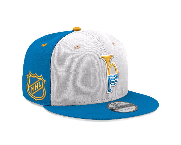 ST. LOUIS BLUES 950 RIVER MUSIC SNAPBACK - White and Blue Hat New Era