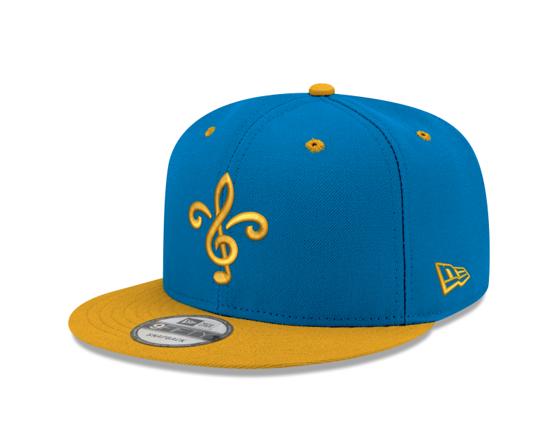 ST. LOUIS BLUES 950 FLEUR LOGO SNAPBACK - Blue and Gold Hat New Era