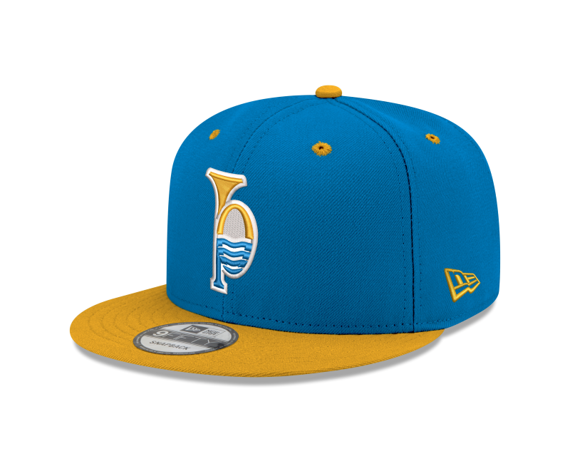 ST. LOUIS BLUES 950 RIVER MUSIC LOGO SNAPBACK - Blue and Gold Hat New Era