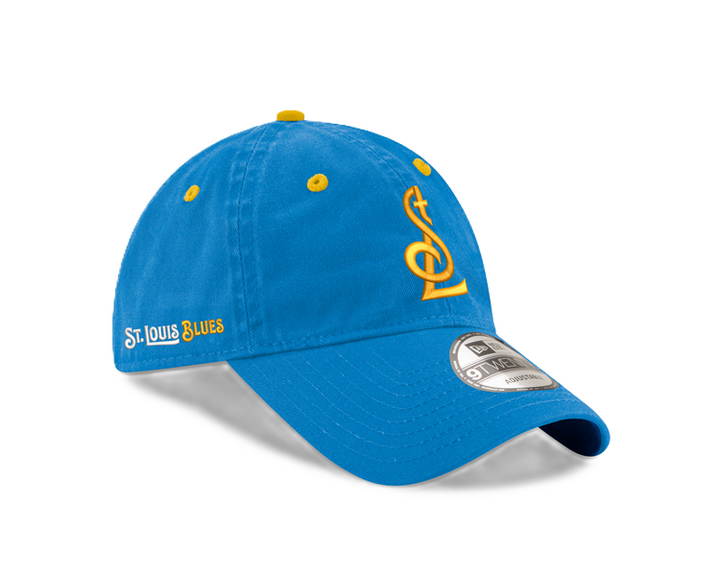 ST. LOUIS BLUES NEW ERA CAP 9TWENTY STL LOGO ADJUSTBLE HAT - BLUE Adjustable Cap New Era