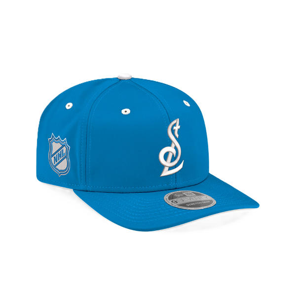 ST. LOUIS BLUES NEW ERA 9SEVENTY STL LOGO NHL SHIELD SNAPBACK - BLUE Adjustable Cap New Era