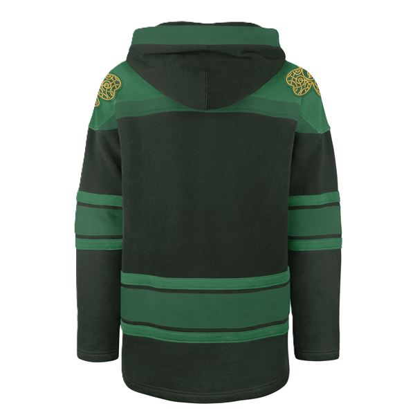 ST. LOUIS BLUES '47 BRAND ST. PATRICK'S DAY NOTE LOGO SUPERIOR LACER HOODIE - GREEN Hoodie '47 Brand