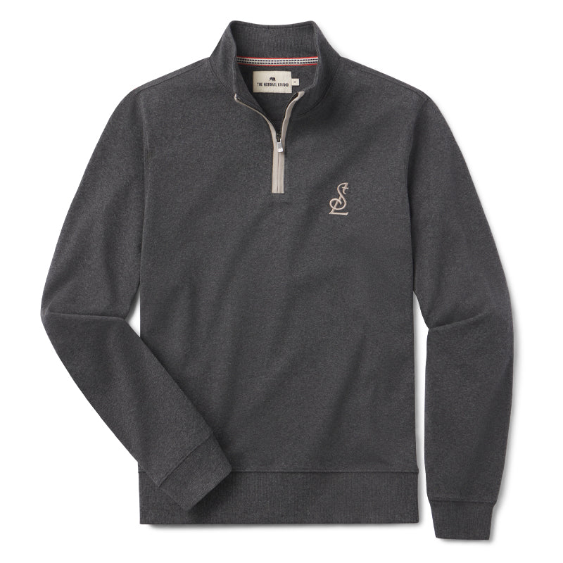 ST. LOUIS BLUES THE NORMAL BRAND STL LOGO ¼ ZIP – CHARCOAL Outerwear The Normal Brand