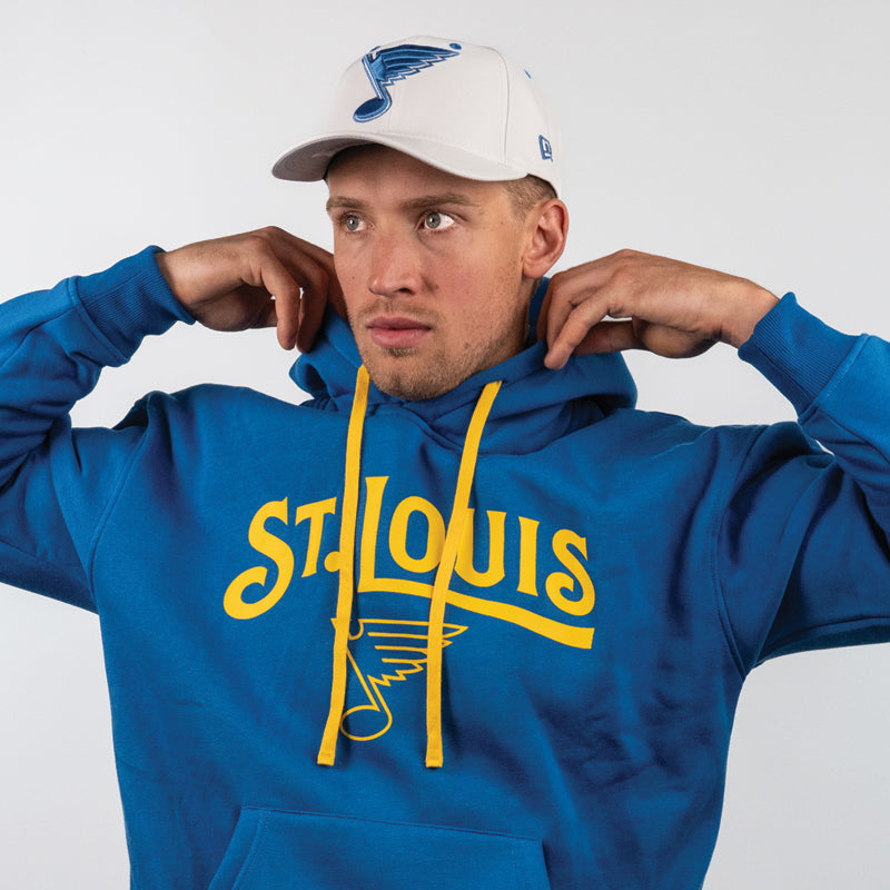 ST. LOUIS BLUES SERIES SIX WORDMARK ARCH HOODIE - BLUE Hoodie Series Six