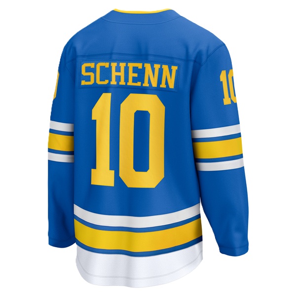 ST. LOUIS BLUES FANATICS BREAKAWAY HOME JERSEY - SCHENN #10
