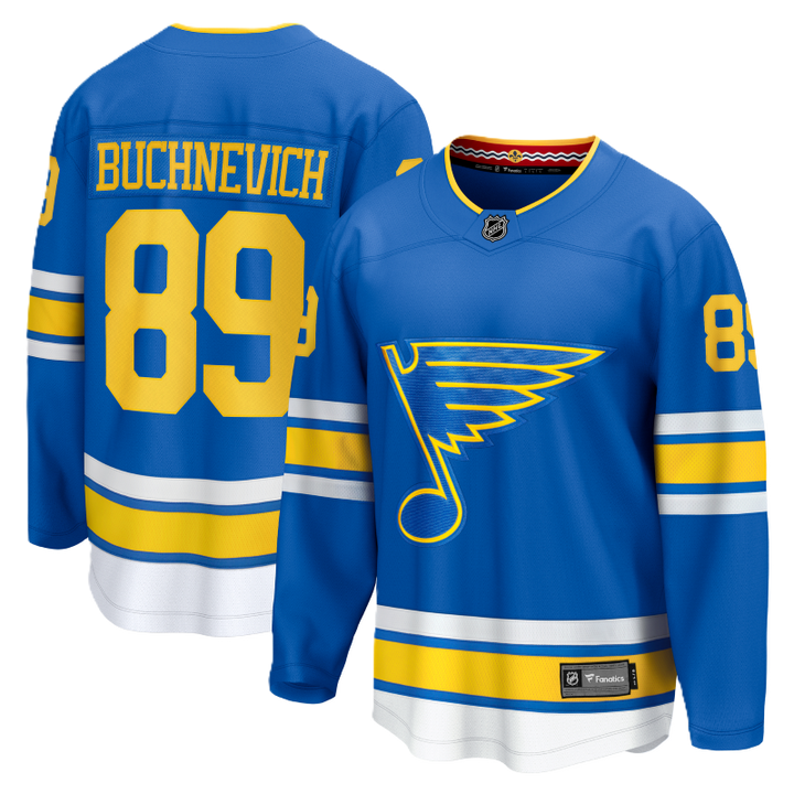 ST. LOUIS BLUES FANATICS BREAKAWAY HOME JERSEY - BUCHNEVICH #89 Jersey Fanatics