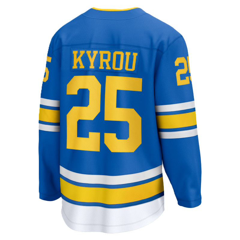 ST. LOUIS BLUES FANATICS BREAKAWAY HOME JERSEY - KYROU #25 Jersey Fanatics