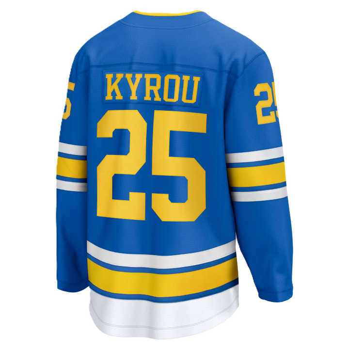 ST. LOUIS BLUES FANATICS BREAKAWAY HOME JERSEY - KYROU #25 Jersey Fanatics