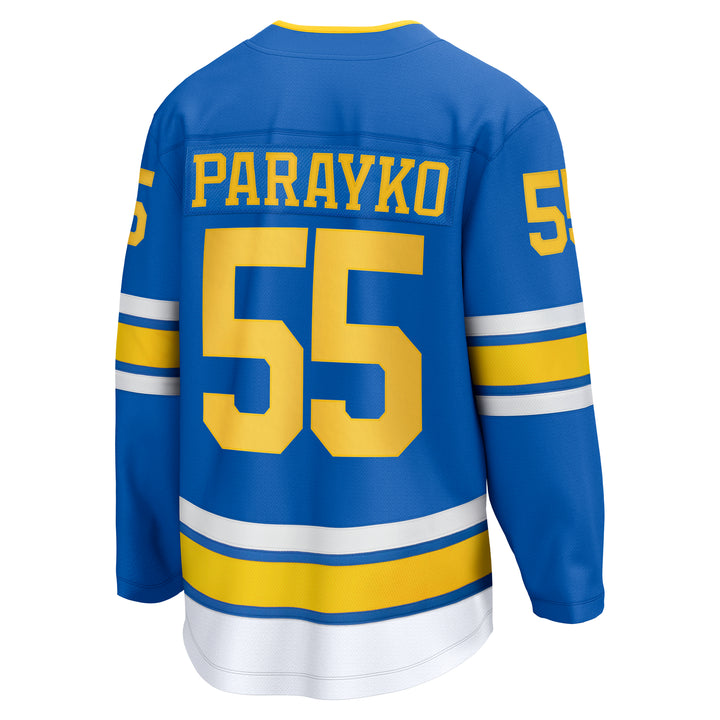 ST. LOUIS BLUES FANATICS BREAKAWAY HOME JERSEY - PARAYKO #55 Jersey Fanatics