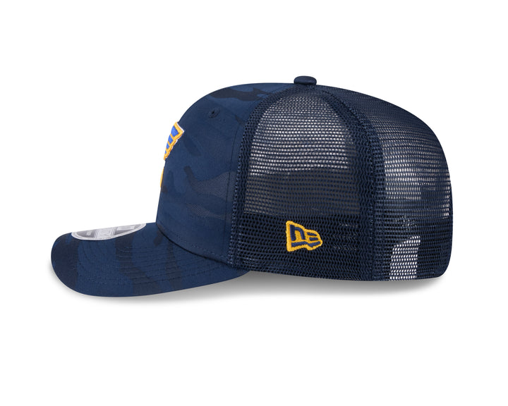 NEW ERA 970 ST. LOUIS BLUES NAVY CAMO MESH STRETCH SNAPBACK Hat New Era   