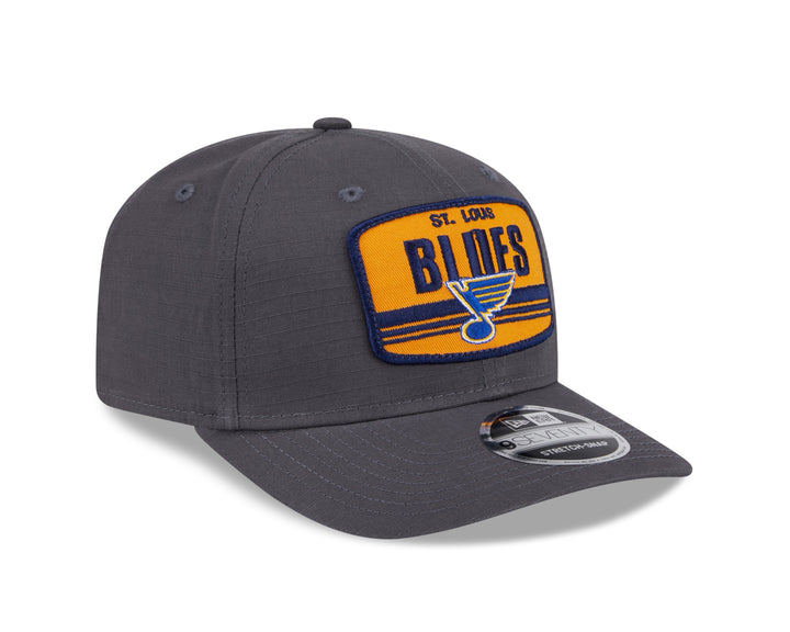 NEW ERA 970 ST. LOUIS BLUES PATCH STRETCH SNAPBACK - GREY Hat New Era   