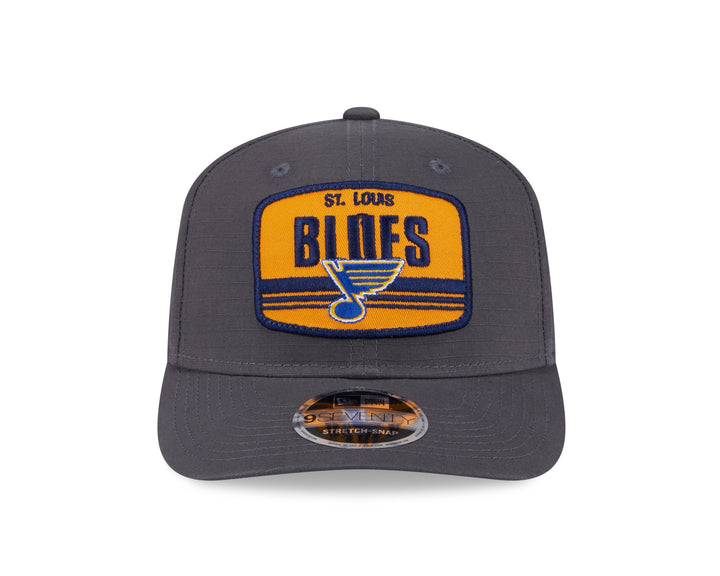 NEW ERA 970 ST. LOUIS BLUES PATCH STRETCH SNAPBACK - GREY Hat New Era   