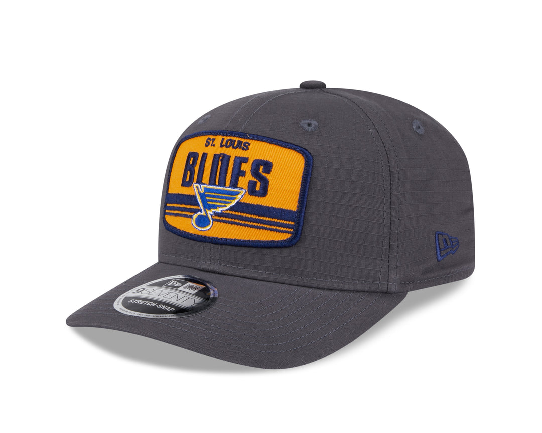 NEW ERA 970 ST. LOUIS BLUES PATCH STRETCH SNAPBACK - GREY Hat New Era   