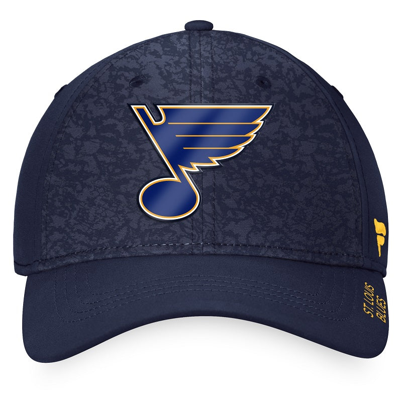 ST. LOUIS BLUES FANATICS MENS AP PRO RINK FLEXFIT HAT - NAVY Hat Fanatics   