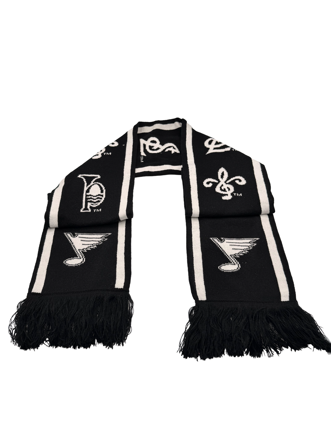 LOGO REPEAT SCARF ARENA EXCLUSIVE - BLACK Scarf STL Authentics