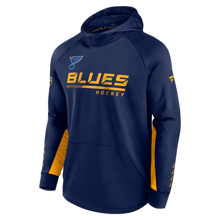 St. Louis Blues Fanatics Authentic Pro Locker Room Hoodie - Navy