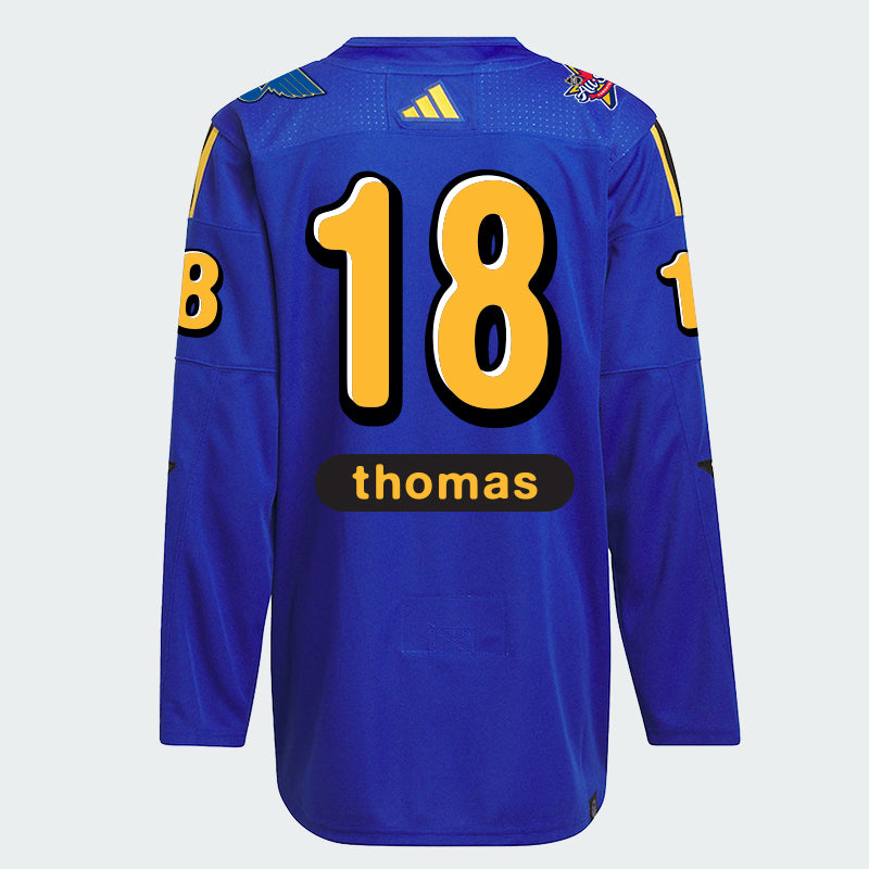 2024 NHL ALL-STAR THOMAS #18 ADIDAS X DREW HOUSE AUTHENTIC JERSEY - BLUE