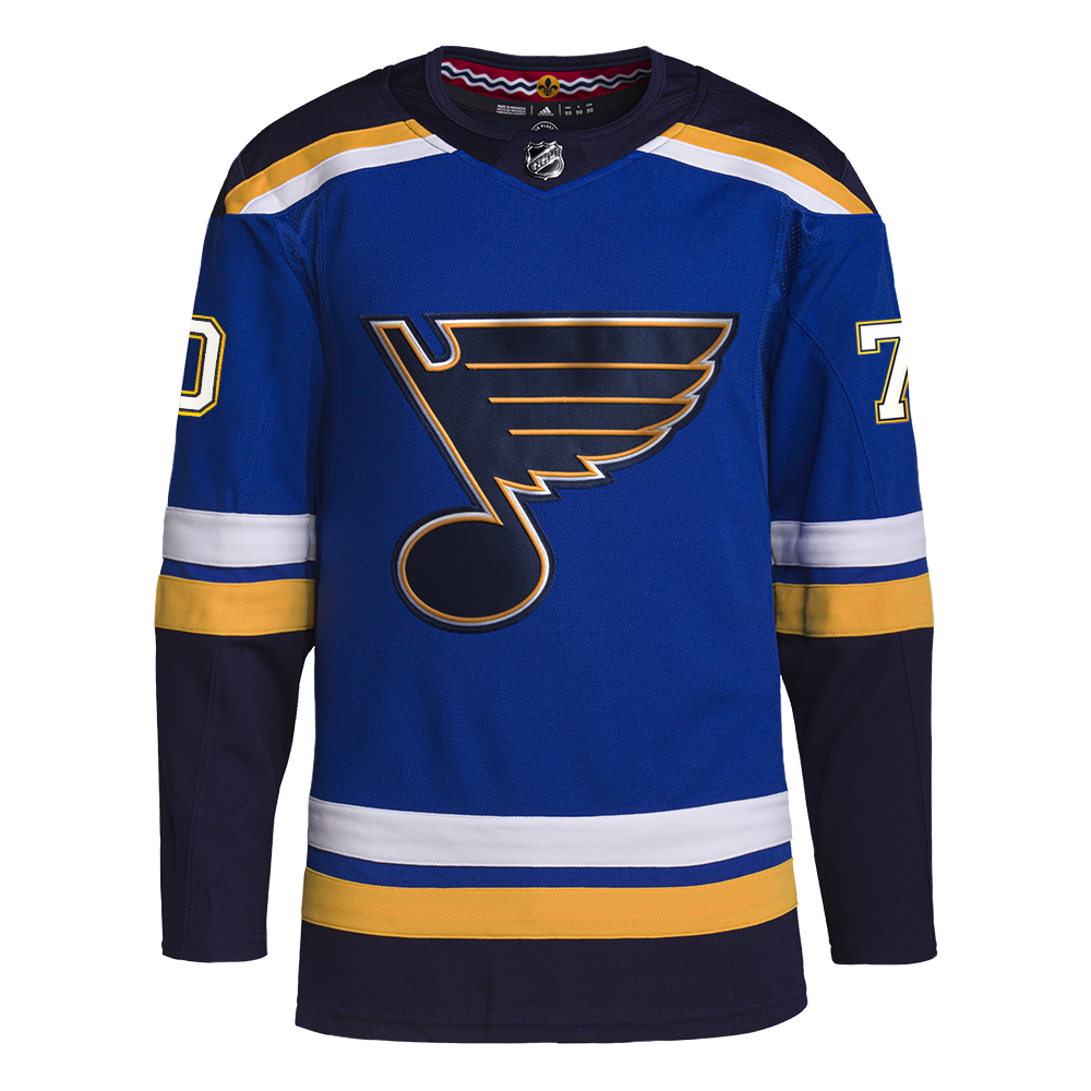 ST. LOUIS BLUES AUTHENTIC SUNDQVIST #70 HOME PRO-STITCH JERSEY - BLUE Jersey adidas   