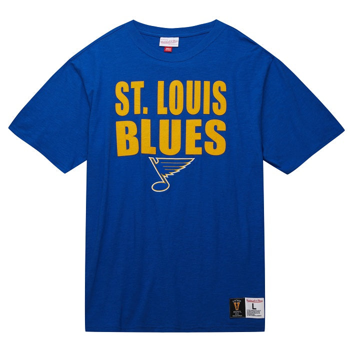 ST. LOUIS BLUES MITCHELL & NESS NOTE LEGENDARY T-SHIRT - ROYAL