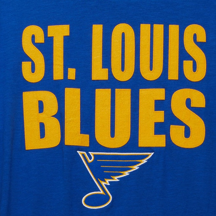 ST. LOUIS BLUES MITCHELL & NESS NOTE LEGENDARY T-SHIRT - ROYAL