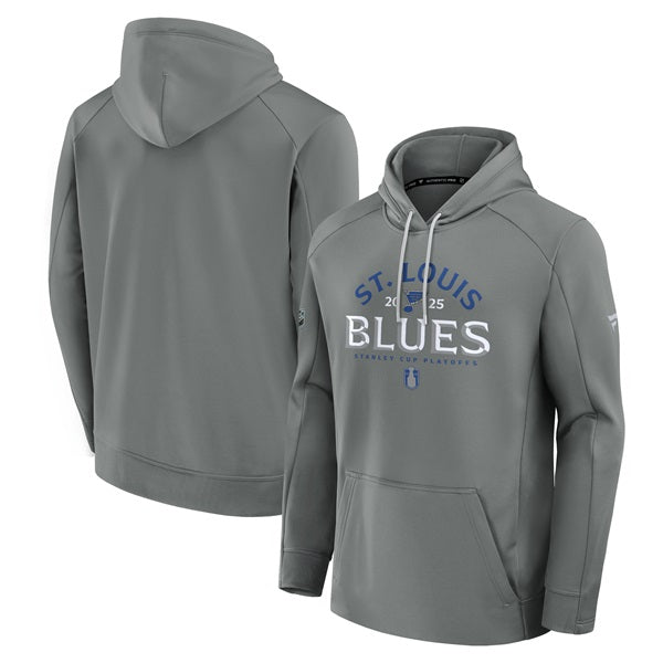 2025 ST. LOUIS BLUES AUTHENTIC PRO RINK PLAYOFF HOODIE - GREY Hoodie Fanatics