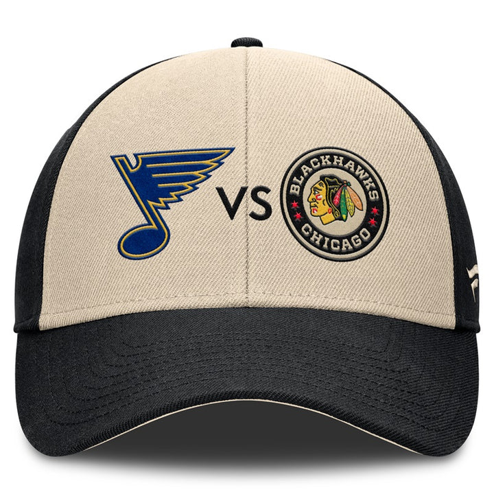 ST. LOUIS BLUES FANATICS AP DUELING WINTER CLASSIC VELCRO HAT- BLACK Hat Fanatics   