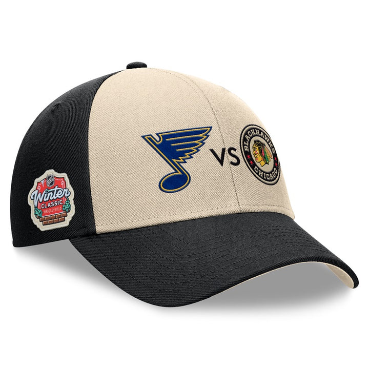 ST. LOUIS BLUES FANATICS AP DUELING WINTER CLASSIC VELCRO HAT- BLACK Hat Fanatics   