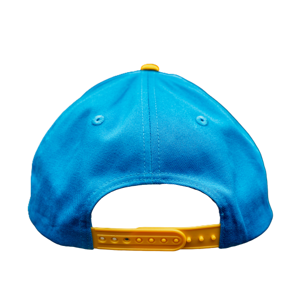 ST. LOUIS BLUES SERIES SIX ARCHED BLUES WORDMARK ADJUSTABLE HAT - BLUE/GOLD