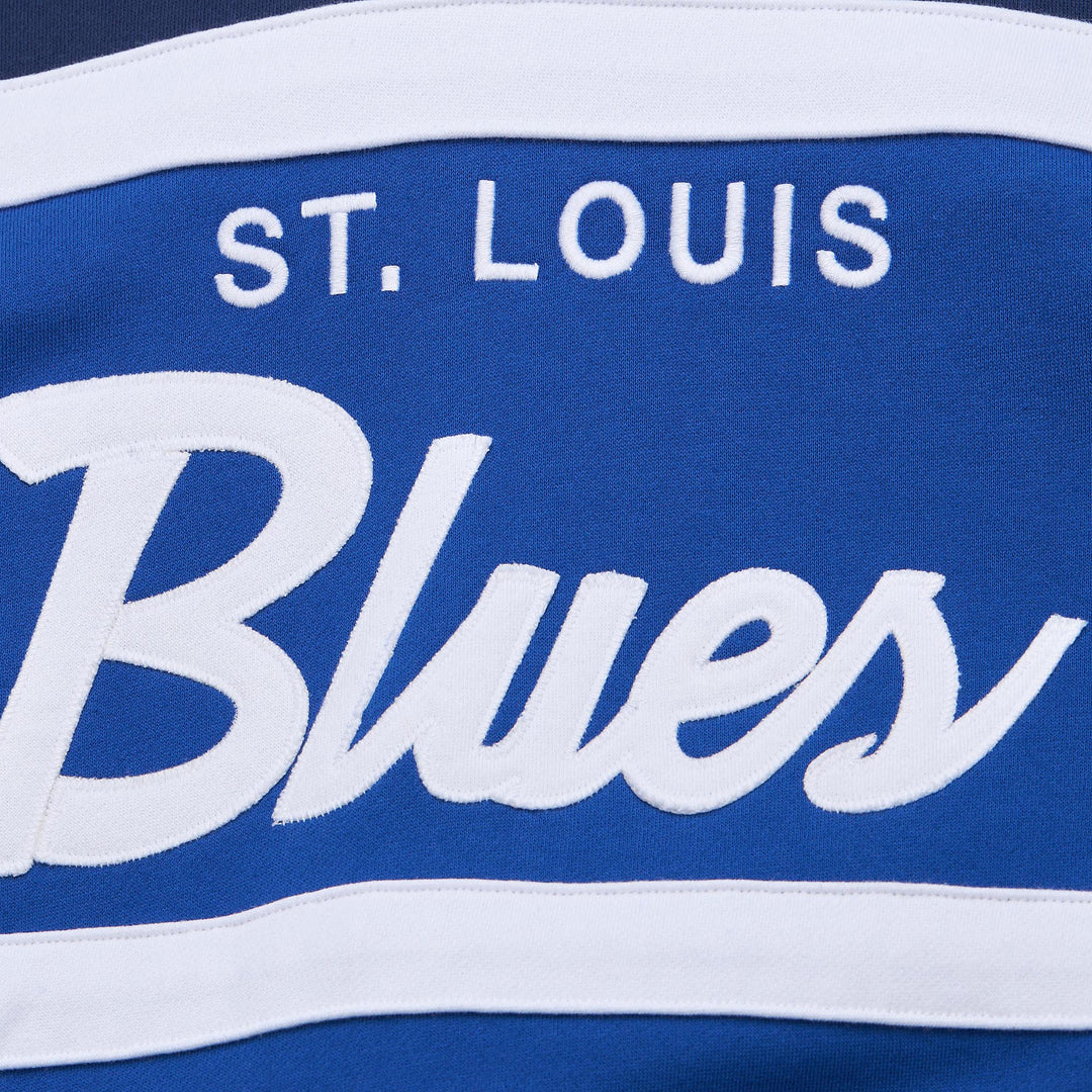 Mitchell & Ness St. Louis Blues Head Coach Hoodie - Blue