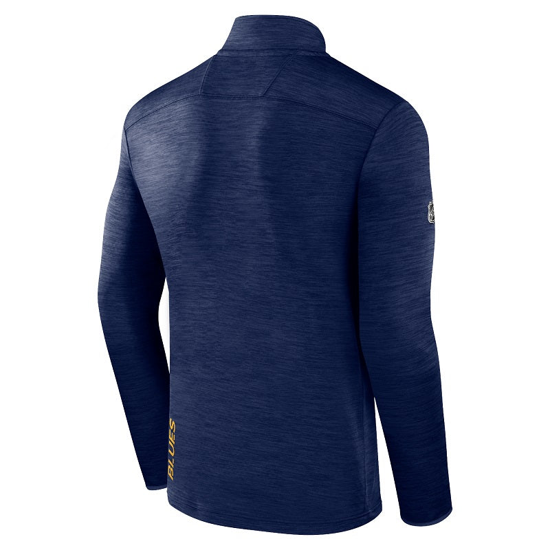 ST. LOUIS BLUES FANATICS NOTE LC 1/4 ZIP - NAVY 1/4 Zip Fanatics   