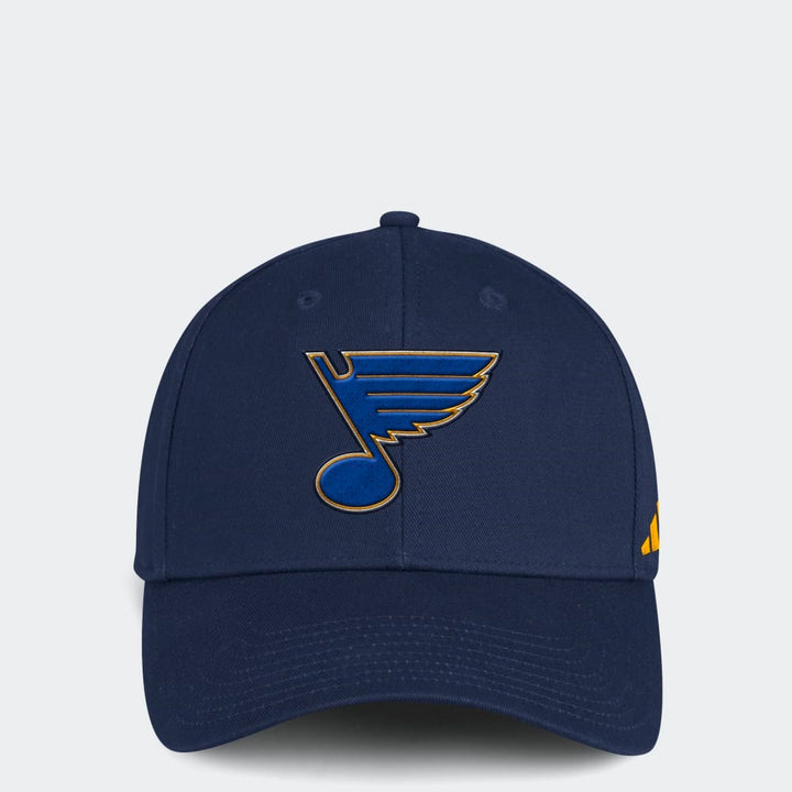 ST. LOUIS BLUES ADIDAS VELCRO ADJUSTABLE HAT - NAVY Hat adidas   